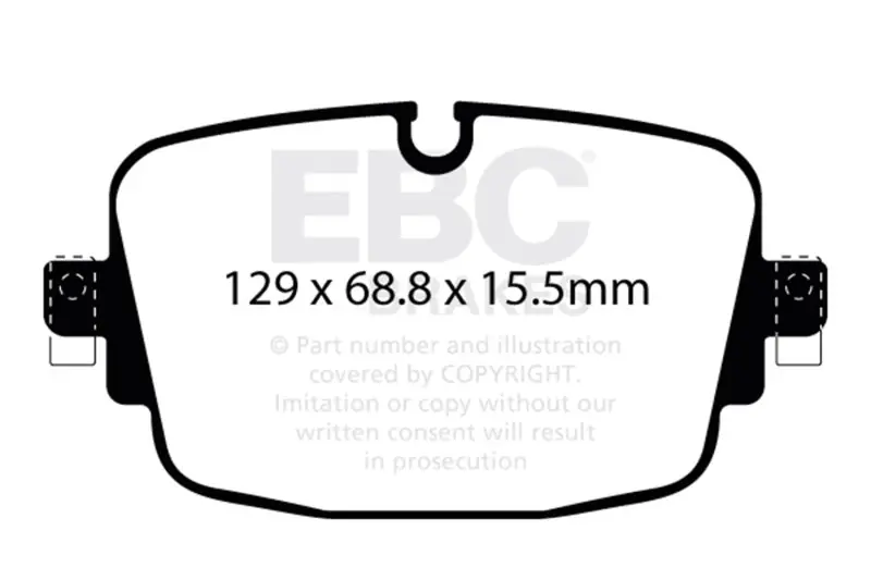 EBC 19-23 Audi RS6 / 19-23 Audi RS7 Rear Yellowstuff Brake Pads Certified