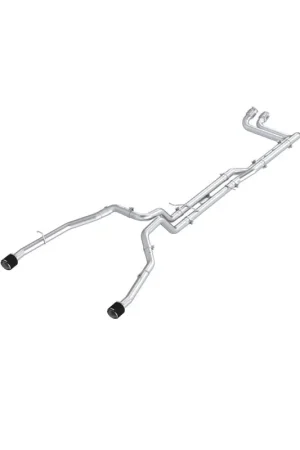 Super Sale MBRP 2025 RAM RHO 3in Dual Split Rear Cat Back w/ Carbon Fiber Tips - T304