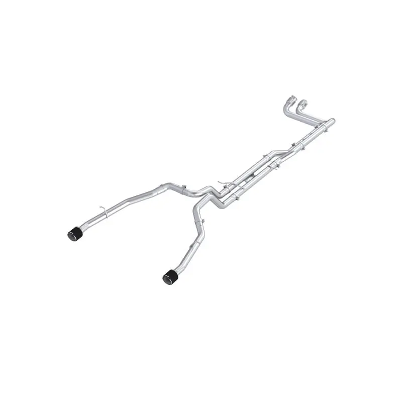 Super Sale MBRP 2025 RAM RHO 3in Dual Split Rear Cat Back w/ Carbon Fiber Tips - T304