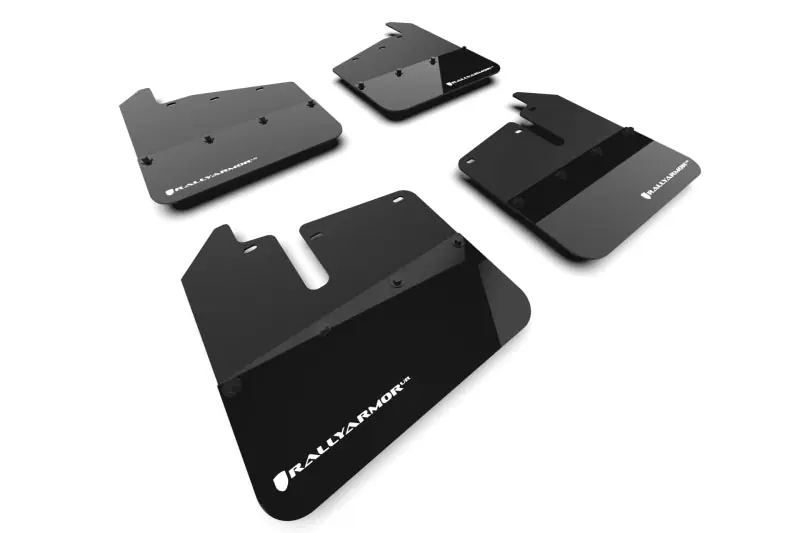 Rally Armor 20-26 GMC Sierra 2500/3500 HD Denali Black Mud Flap w/White Logo Limited Offer