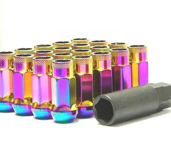 Save Now Wheel Mate Muteki SR48 Open End Locking Lug Nut Set of 4 - Gold Chrome 12x1.50 48mm