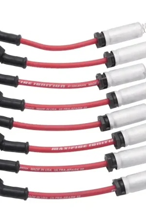 Next Day Delivery Edelbrock Spark Plug Wire Set Ls Kit w/ Metal Sleeves 99-15 50 Ohm Resistance Red Wire (Set of 8)
