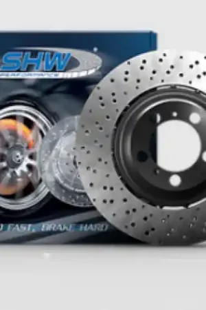 SHW 20-21 Porsche Carrera/Carrera S Front Right Drilled-Dimpled Lightweight Brake Rotor (9P1615302J) Place Order