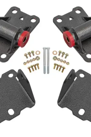 BMR 78-87 G-Body Motor Mount Kit Upper & Lower Poly - Black Hammertone Order Now