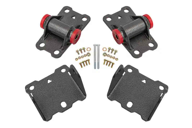 BMR 78-87 G-Body Motor Mount Kit Upper & Lower Poly - Black Hammertone Order Now