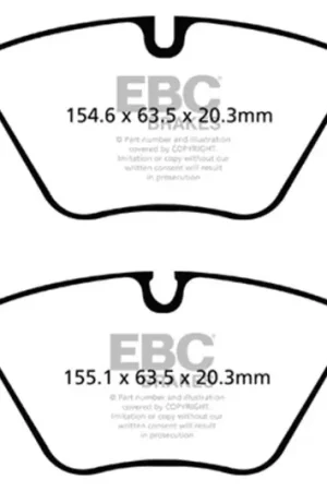 EBC 09+ BMW Z4 3.0 (E89) Redstuff Front Brake Pads New Arrival