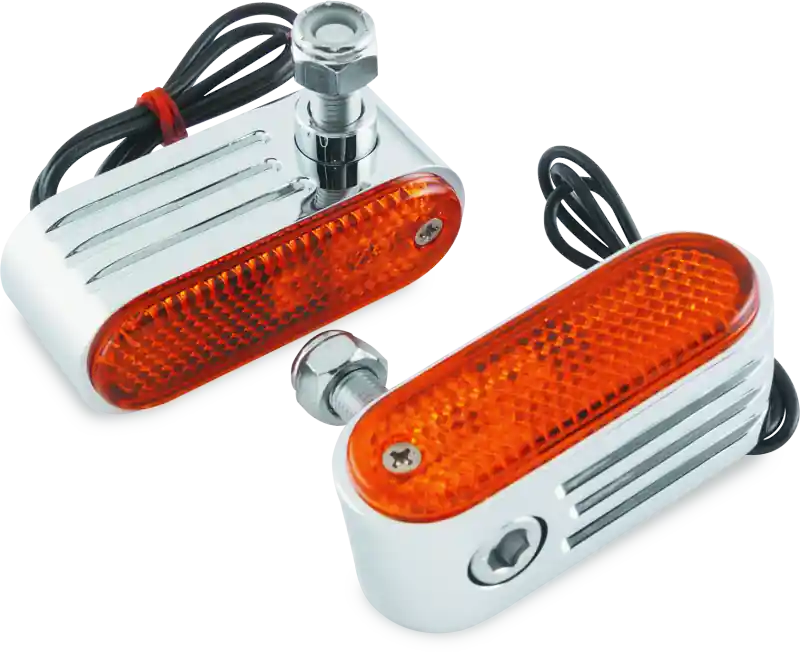 New Arrival BikeMaster Marker/Side Lights 5/16in Mount Single Bulb Amber