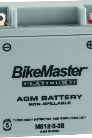 Affordable BikeMaster AGM Battery - MS12-5-3B