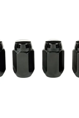 Bulk Order McGard Hex Lug Nut (Cone Seat) 1/2-20 / 13/16 Hex / 1.5in. Length (4-Pack) - Black