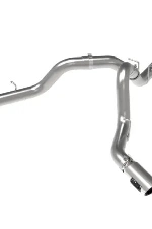 aFe Large Bore-HD 4in 409SS DPF-Back Exhaust System w/Polished Tips 20 GM Diesel Trucks V8-6.6L Buy Direct