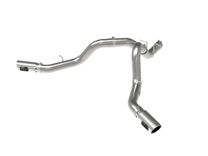aFe Large Bore-HD 4in 409SS DPF-Back Exhaust System w/Polished Tips 20 GM Diesel Trucks V8-6.6L Buy Direct