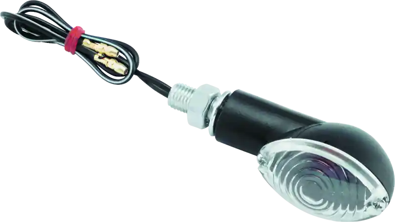 BikeMaster Ministalk Marker Light Oval - Black/Clear Popular