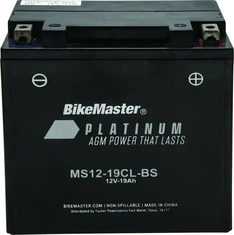 BikeMaster AGM Battery - MS12-19CL-BS Time-Limited