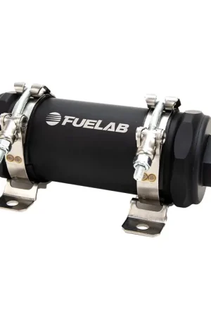 Direct From Manufacturer Fuelab PRO Series In-Line Fuel Filter (10gpm) -12AN In/-12AN Out 100 Micron Stainless - Matte Black