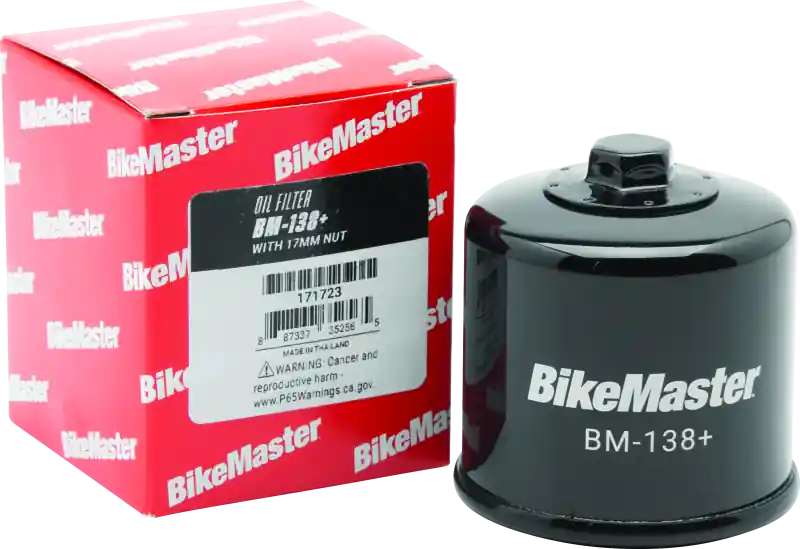 Limited Time BikeMaster BM-138+ Oil Filter - Black