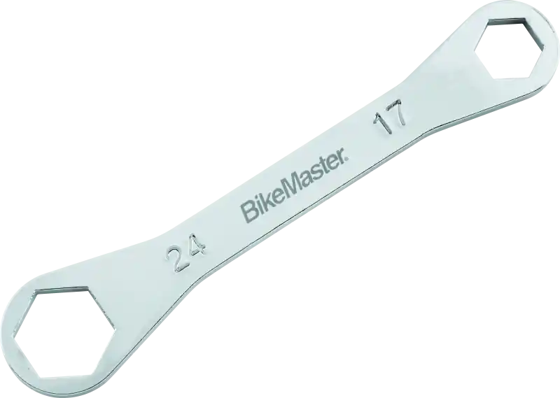 BikeMaster Rider Wrench - 24mm 6-pt x 17mm 6-pt Must Have