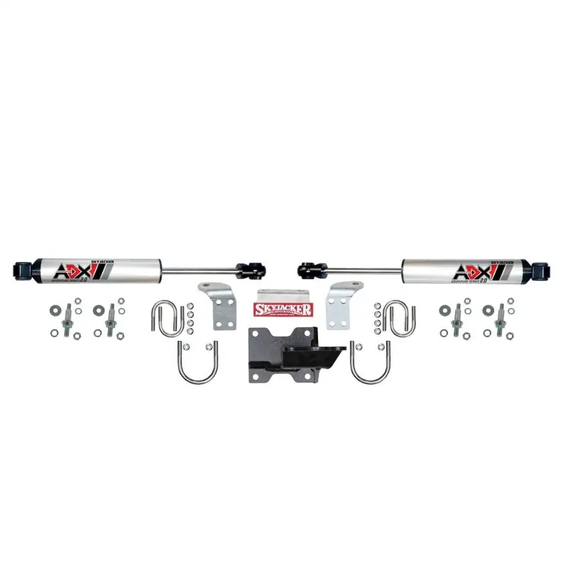 Skyjacker 07-18 jeep Wrangler JK ADX 2.0 Dual Stabilizer Kit w/ CNC Machined Polished Alum. Professional Grade