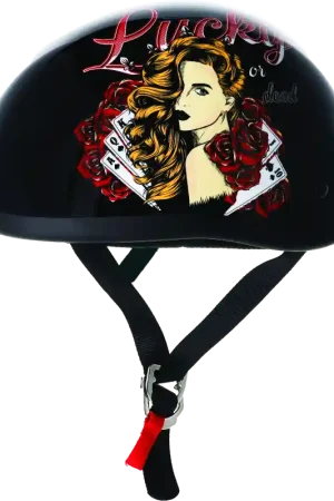 Affordable Skid Lids Lucky Lady Original Helmet - Medium