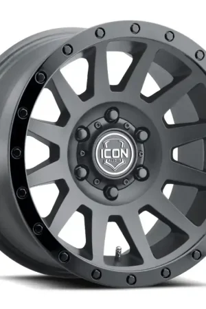 ICON Compression 17x8.5 6x5.5 25mm Offset 5.75in BS 95.1mm Bore Double Black Wheel Factory Price