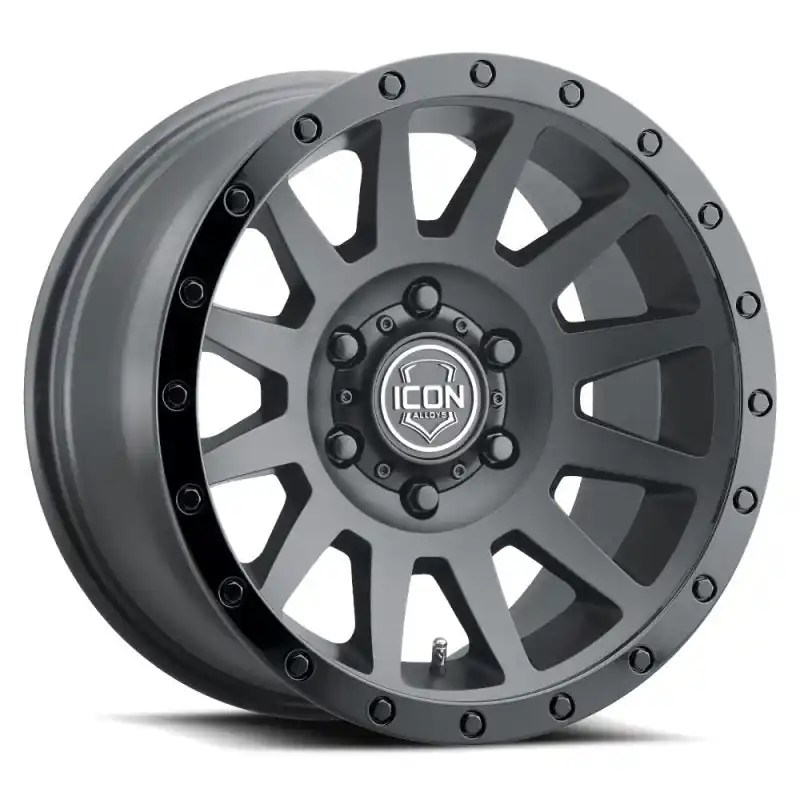 ICON Compression 17x8.5 6x5.5 25mm Offset 5.75in BS 95.1mm Bore Double Black Wheel Factory Price