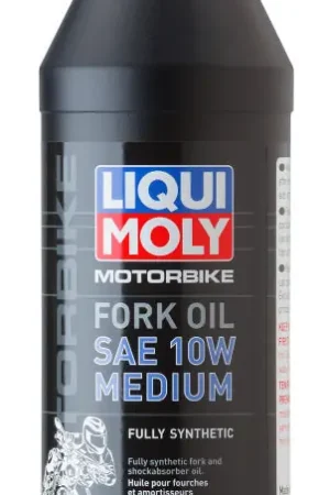 Professional Grade LIQUI MOLY 1L Motorbike Fork Oil SAE 10W Medium