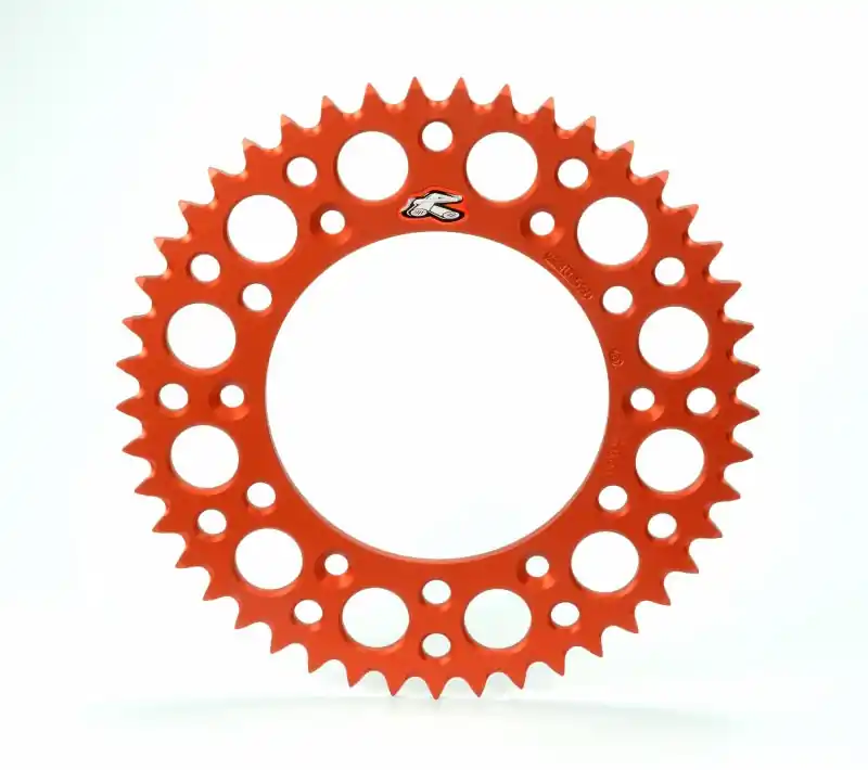 Renthal 2021 KTM 300 EXC CKD BR Rear Grooved Sprocket - Orange 520-53P Teeth High Quality