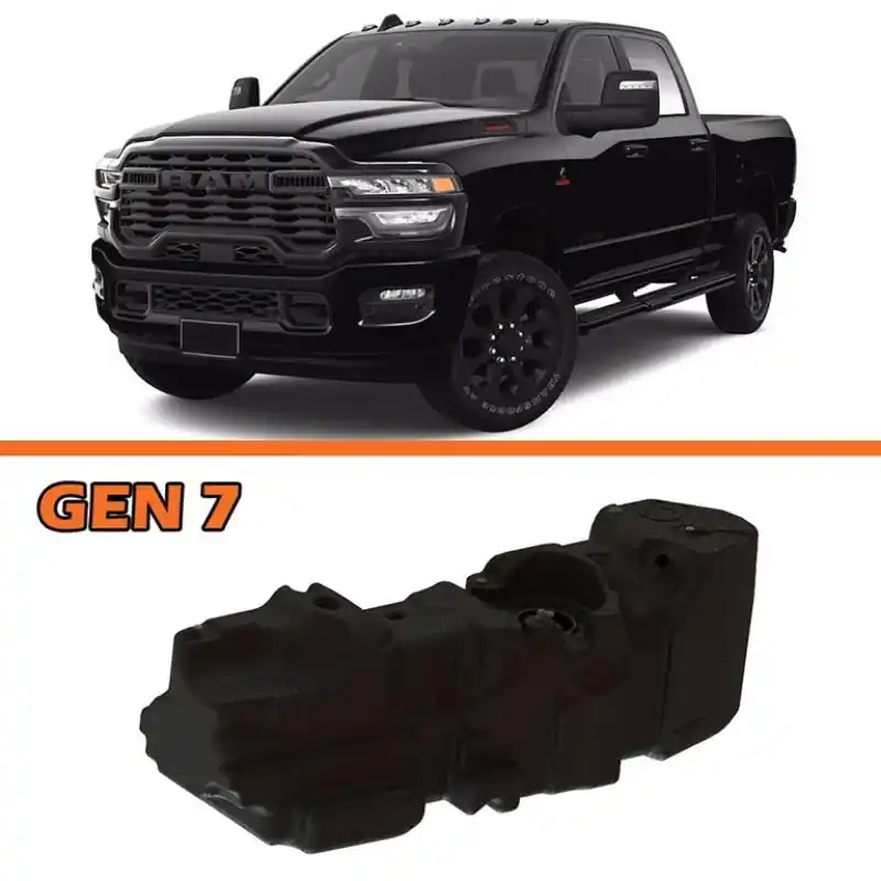 Today Only Titan Fuel Tanks 25-26 RAM 2500/3500 Cummins 4WD Crew Cab Short Bed 52 Gallon XXL Mid-Ship Fuel Tank