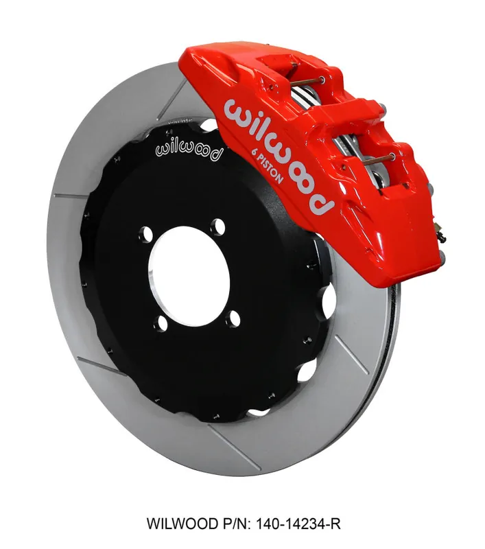 Wilwood Dynapro 6 Front Hat Kit 12.88in Red 2016-Up Mazda MX5 Miata w/ Lines Latest