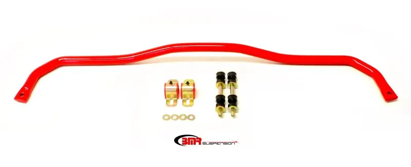 Limited Edition BMR 67-69 1st Gen F-Body Front Hollow 1.25in Sway Bar Kit w/ Bushings - Red