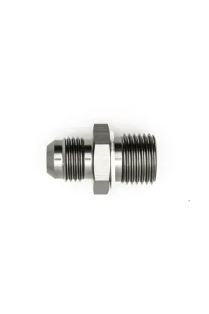 DeatschWerks 6AN Male Flare to M16 X 1.5 Male Metric Adapter (Incl. Crush Washer) - Titanium Crafted