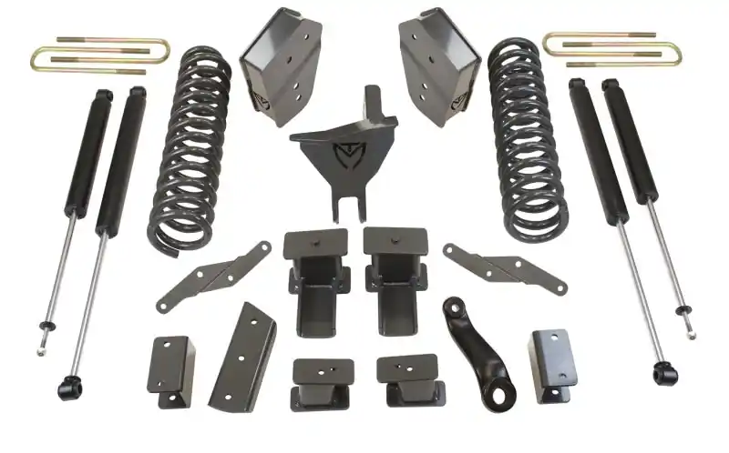 MaxTrac 17-19 Ford F-250/350 4WD 6in/2in MaxPro Coil Lift Kit w/Radius Arm Brkts & MaxTrac Shocks Top Rated