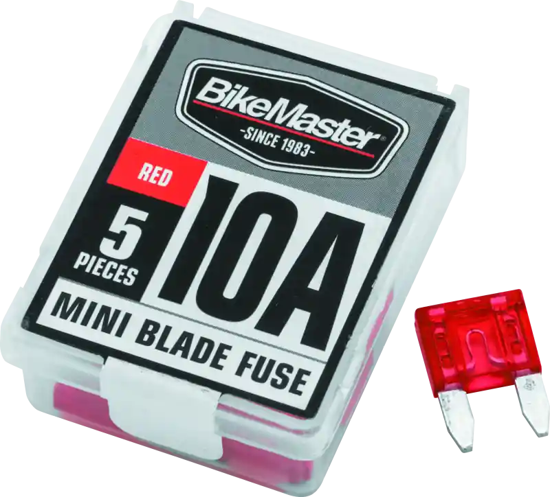 BikeMaster 5Piece 10A Replacement Mini Blade Fuse Affordable