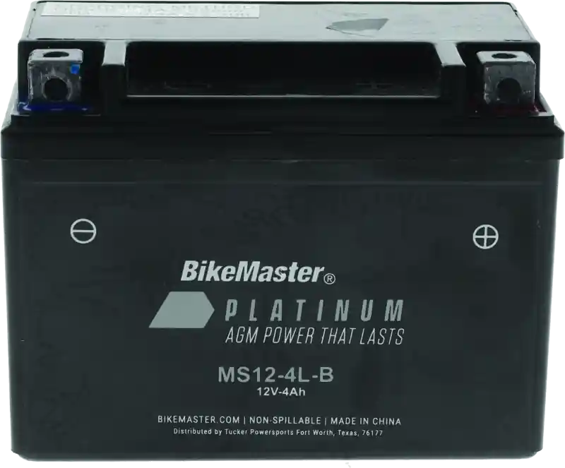 BikeMaster AGM Battery - MS12-4L-B Direct From Manufacturer