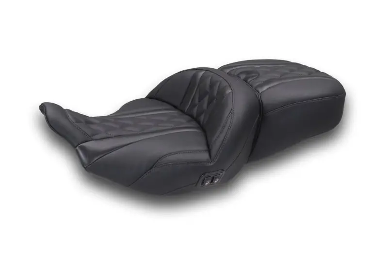 Seasonal Sale Mustang 2023-2025 Harley CVO Road Glide (ST) Heated Standard Reach One-Piece, 2 UP Seat Black