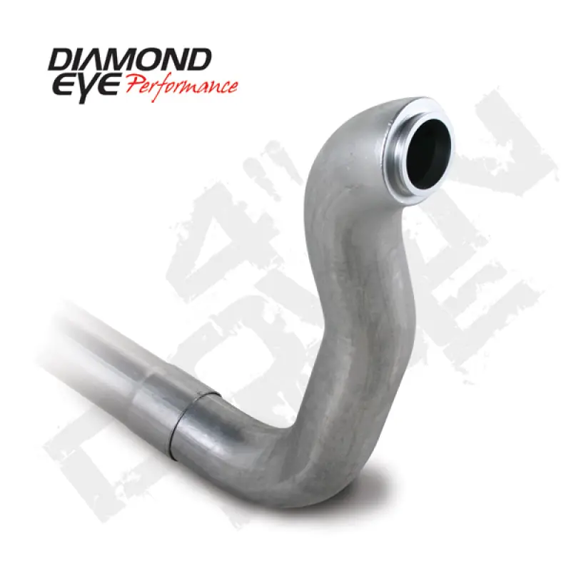 Fan Favorite Diamond Eye Downpipe 4in TB Single AL DODGE 5.9L 2500/3500 89-93 4X4 ONLY