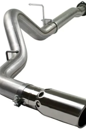 aFe MACHForce XP 4in DPF-Back SS Exhaust 5/07-10 GM Diesel Trucks V8-6.6L (td) LMM Warranty Included