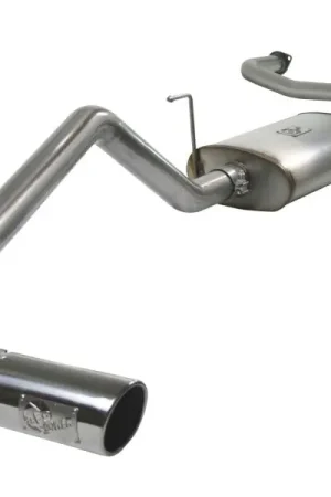 aFe MACHForce XP Exhaust Cat-Back 2.5/3in SS-409 w/ Polished Tip 04-12 Nissan Titan V8 5.6L Direct From Factory