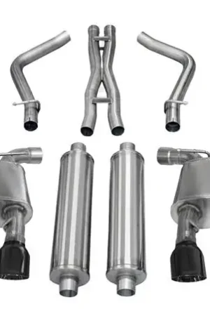 Corsa 2012-2014 Dodge Charger SRT-8 6.4L V8 Black Xtreme Cat-Back Exhaust Wholesale