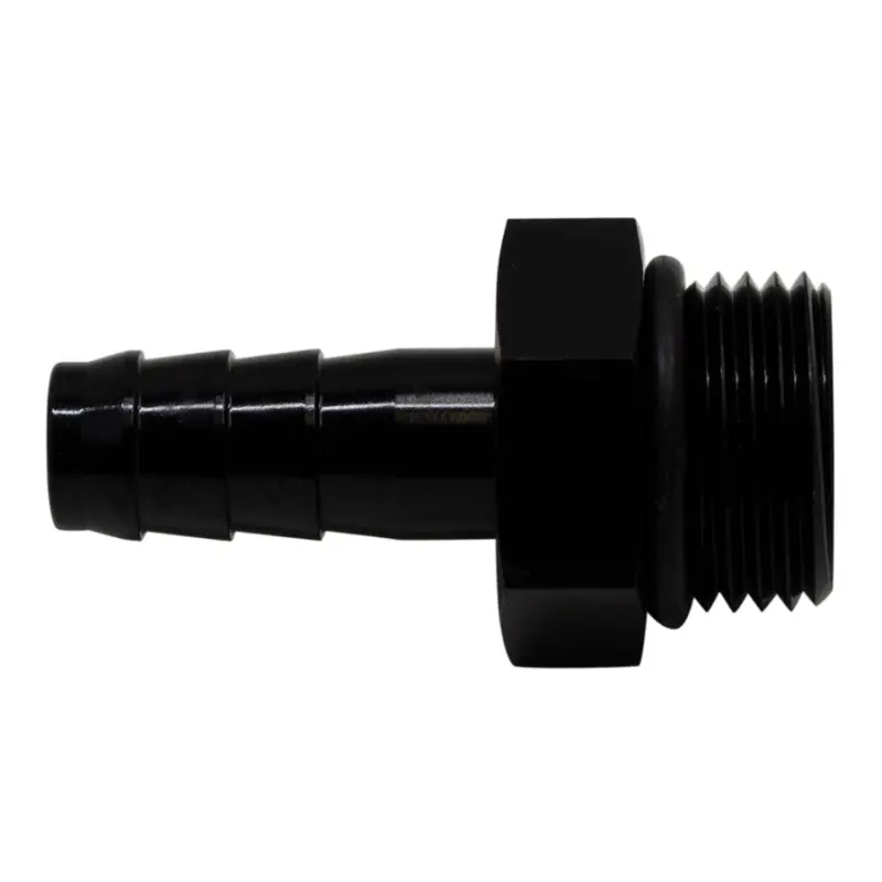 DeatschWerks 8AN ORB Male to 3/8in Male Triple Barb Fitting (Incl O-Ring) - Anodized Matte Black Shop Now