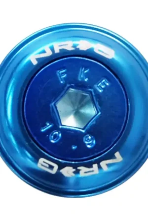 Crafted NRG Fender Washer Kit w/Color Matched M6 Bolt Rivets For Plastic (Blue) - Set of 10