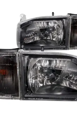 ANZO 1999-2004 Nissan Pathfinder Crystal Headlights Black Big Sale