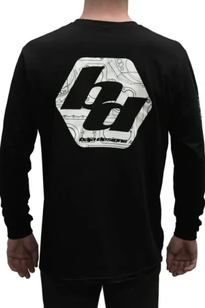 Baja Designs BD Black Mens Long Sleeve Shirt Small Certified
