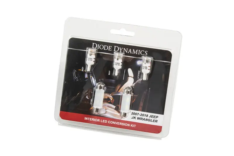 Diode Dynamics Wrangler JK 4dr Interior Kit Stage 2 - Cool - White Original