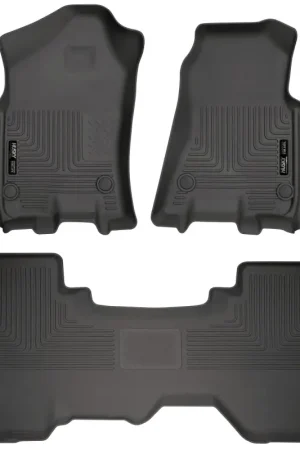 Affordable Husky Liners 19 Dodge Ram 1500 Quad Cab Weatherbeater Black Front & 2nd Seat Floor Liners
