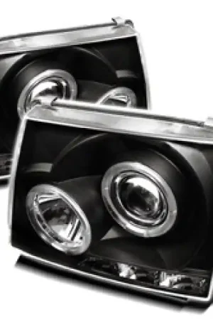 High Quality Spyder Toyota Tacoma 97-00 Projector Headlights LED Halo LED Black High H1 Low H1 PRO-YD-TT97-HL-BK