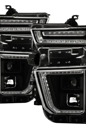 Spyder 20-23 Chevy Silverado 2500/3500 Proj Headlights - LED DRL - Black PRO-YD-CSHD20SI-SEQ-BK Must Have