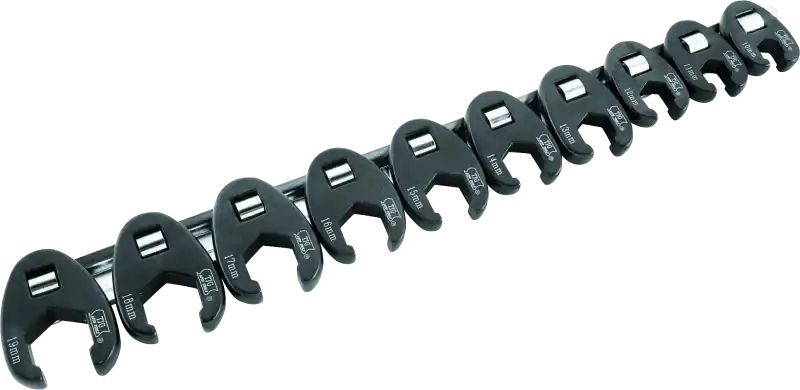 Seasonal Sale BikeMaster 10-pc 3/8in Drive Metric Flare Crow Foot Wrench Set
