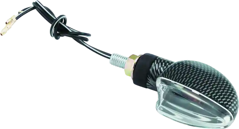 BikeMaster Ministalk Marker Light V-Shape Carbon/Clear Certified