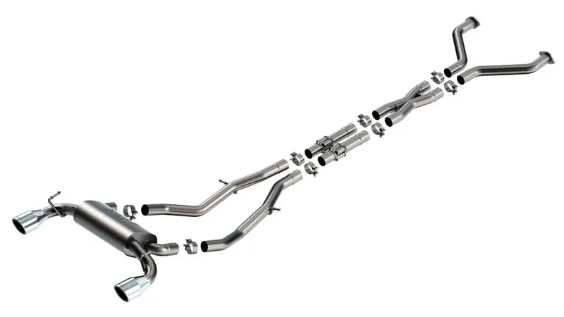 One Day Deal Borla 23-24 Nissan Z 2.5in S-Type Cat Back Exhaust 4.5in Tip - Stainless Steel Tips