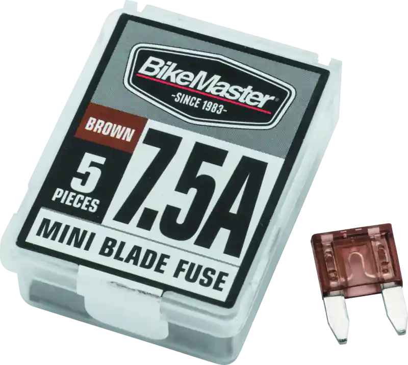 BikeMaster 5Piece 7.5A Replacement Mini Blade Fuse In Demand
